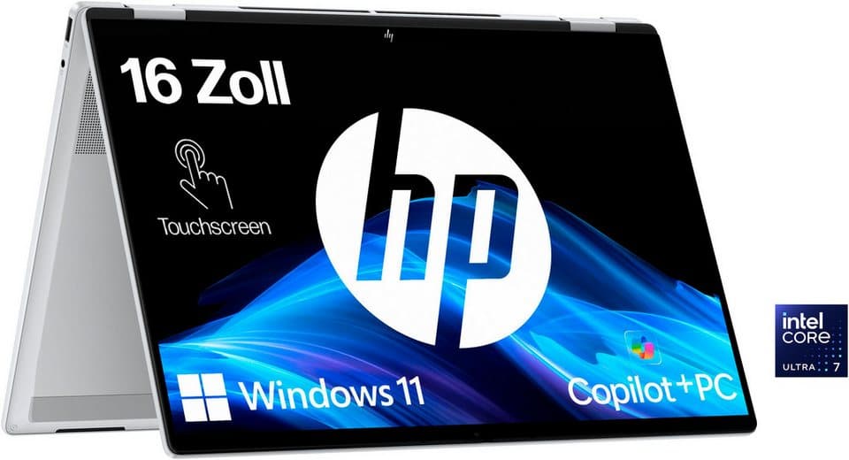 HP OmniBook X Flip 16-a0252ng Convertible Notebook (40,64 cm/16 Zoll, Intel Ultra 7 256V, ARC 140V, 16 GB, 512 GB SSD) - Thumbnail 2