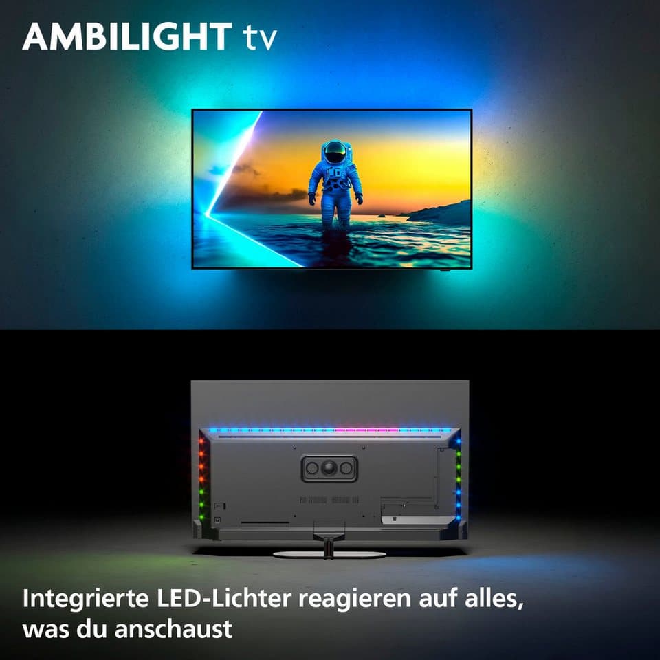 Philips 65OLED810 LED-Fernseher (164 cm/65 Zoll, 4K Ultra HD, Smart-TV, Google TV, Ambilight, P5 AI Picture Engine, Dolby Vision & HDR10+, Dolby Atmos) - Thumbnail 14