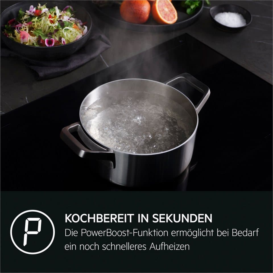 AEG Induktions Herd-Set Serie 5000 HH24HSPID, mit 1-fach-Teleskopauszug, Pyrolyse-Selbstreinigung, AirFry - knusprige Ergebnisse mit wenig oder ohne Öl, Made in Germany - Thumbnail 9