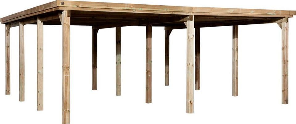 weka Doppelcarport 618 Gr.2, BxT: 603x612 cm, 215 cm Einfahrtshöhe - Bild 1