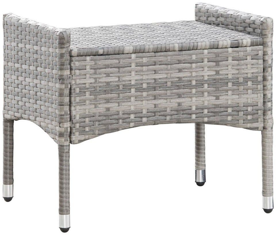 KONIFERA Garten-Essgruppe Parla, (Set, 21-tlg., 6xSessel, 1x AZ-Tisch 150-242,5cm,2x Hocker,inkl. Auflagen, Polyrattan), 2 der 6 Sessel sind verstellbar, Grau, Tischplatte aus Sicherheitsglas - Thumbnail 10