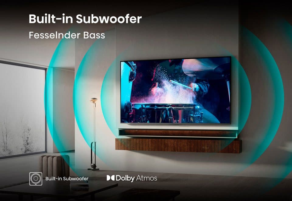 Hisense 100U7Q QLED Mini LED-Fernseher (253 cm/100 Zoll, 4K Ultra HD, Smart-TV, 4K UHD Mini LED) - Thumbnail 14