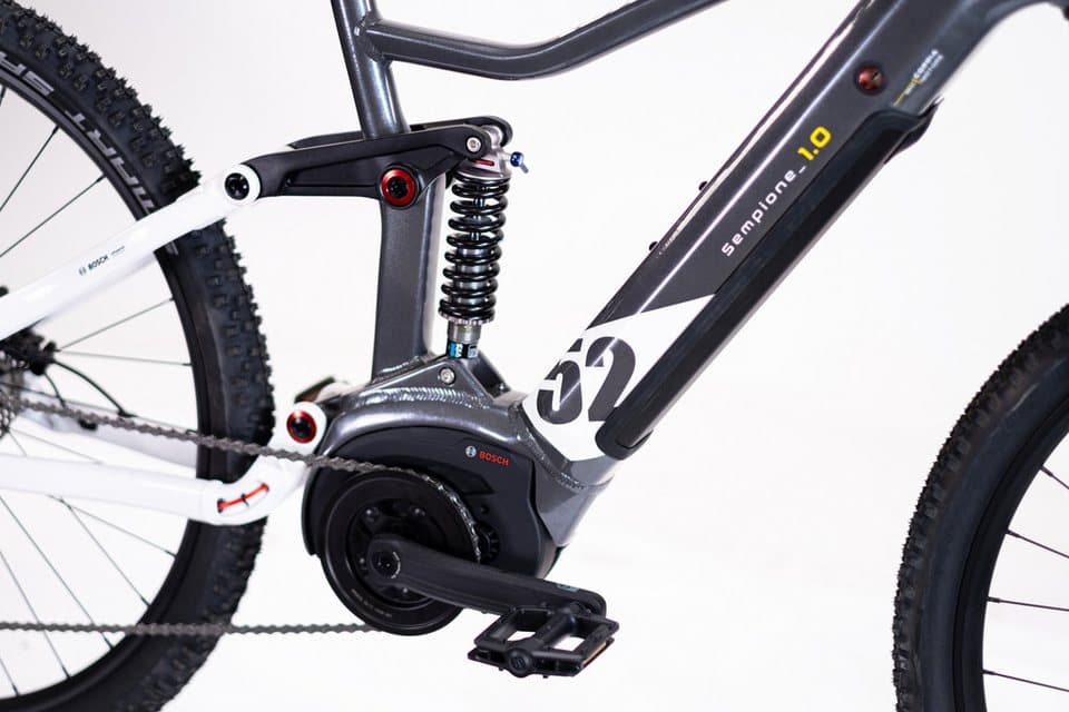 Lombardo E-Bike Mountainbike LOMBARDO SEMPIONE FULLY / BOSCH 500 Wh 29" grau 10 Gänge, 10 Gang Shimano DEORE RDM-6000 Schaltwerk, Kettenschaltung, Mittelmotor, 500 Wh, BOSCH PERFORMANCE LINE 36 V/250 W, Mittelmotor - Thumbnail 4