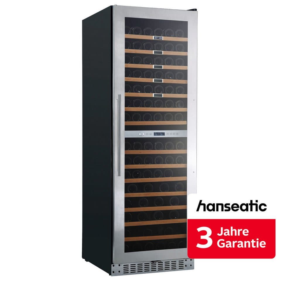 Hanseatic Weinkühlschrank HWC171FCIA, für 171 Standardflaschen á 0,75l,inkl. 3 Jahre Herstellergarantie