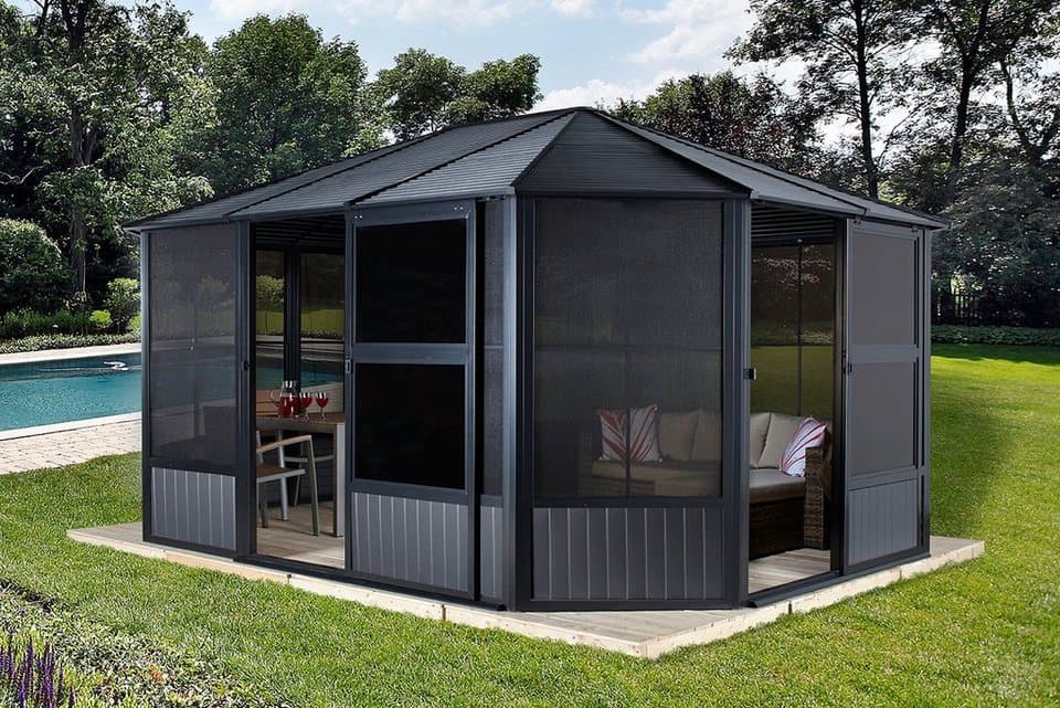 Sojag Pavillon Charleston 12x12, Wintergarten, BxT: 384x384 cm - Thumbnail 11