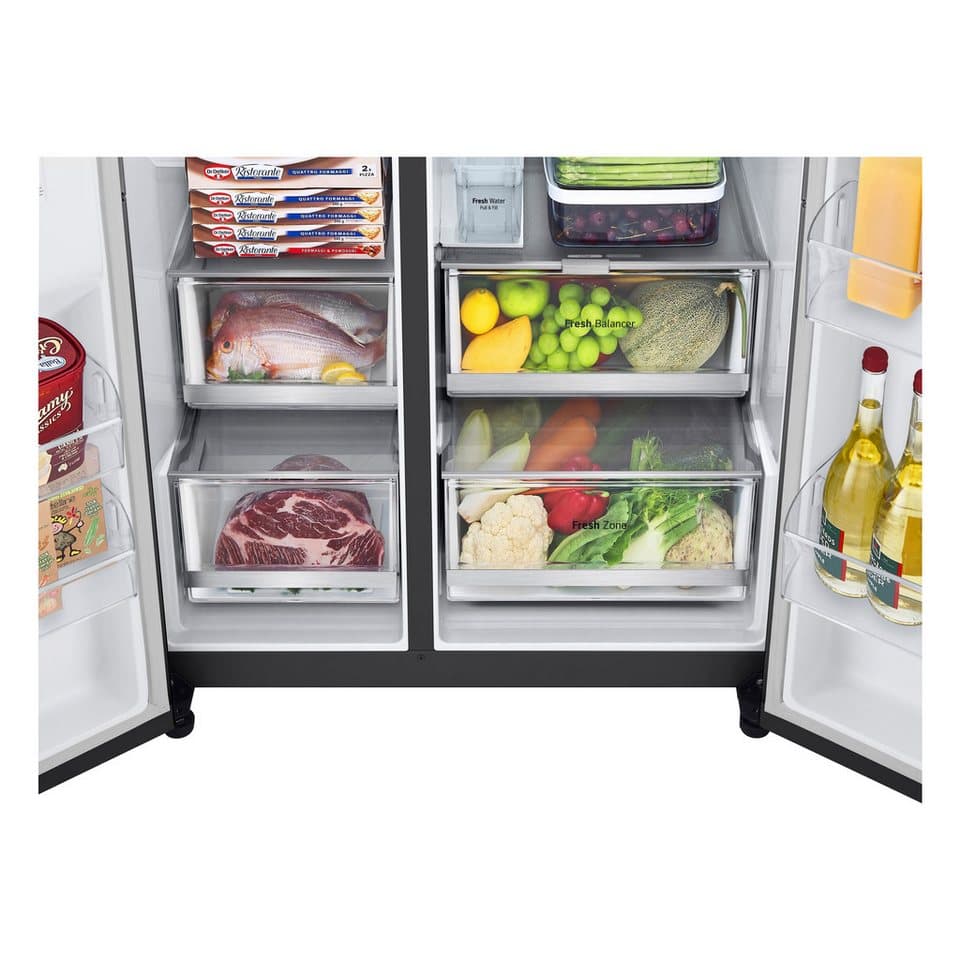 LG Side-by-Side G-Serie GSGV81EPLL, 179 cm hoch, 91,3 cm breit, Total No Frost, LINEARCooling, Multi-Airflow, Integrierter Wassertank - Thumbnail 25