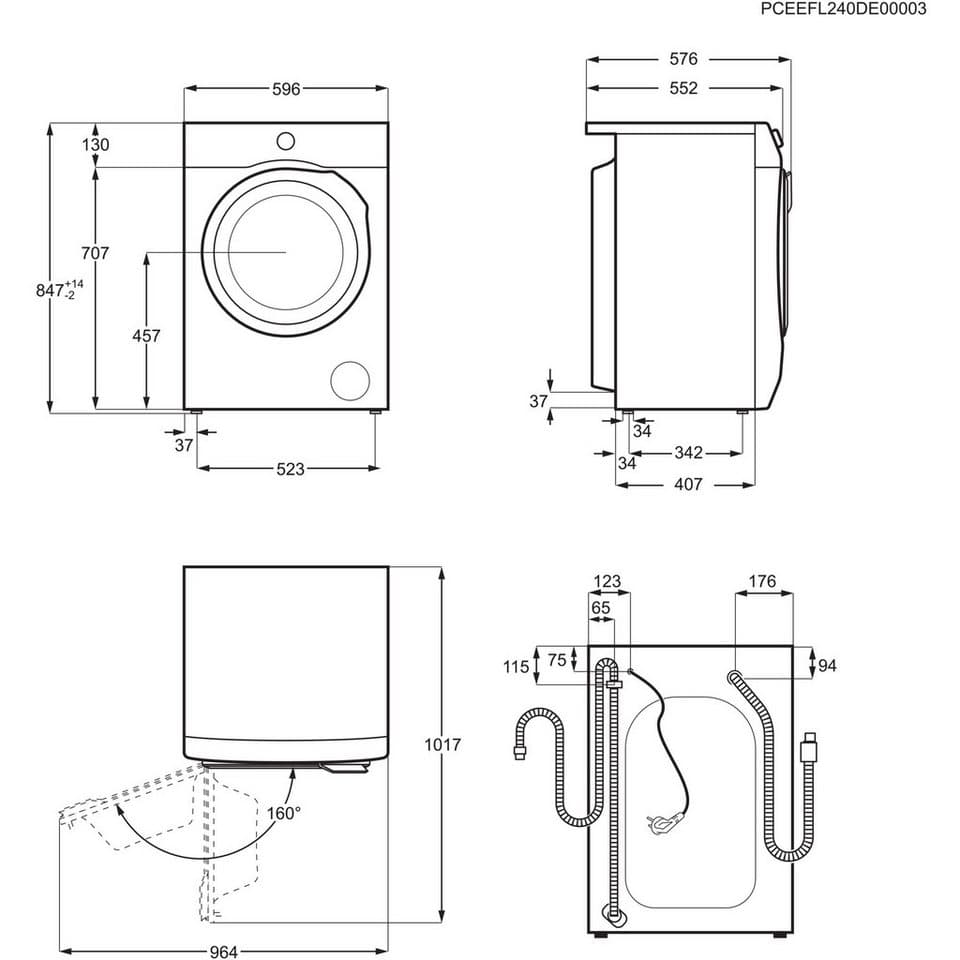 AEG Waschtrockner 7000 PowerCare® LWR859WT, 9 kg, 5 kg, ProSteam®: Auffrischen mit Dampf statt Waschen und 96 % Wasser sparen - Thumbnail 13