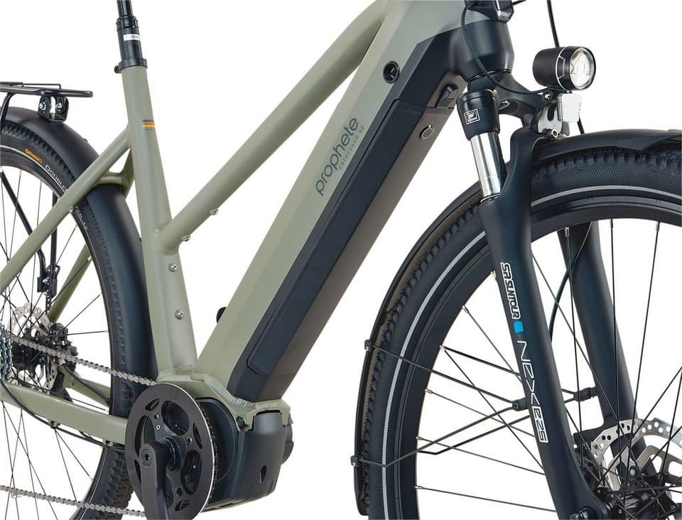 Prophete E-Bike Trekkingrad Entdecker 4.0, 10 Gang microSHIFT XLE Schaltwerk, Kettenschaltung, Mittelmotor, 540 Wh, Pedelec, Elektrofahrrad für Damen - Thumbnail 5