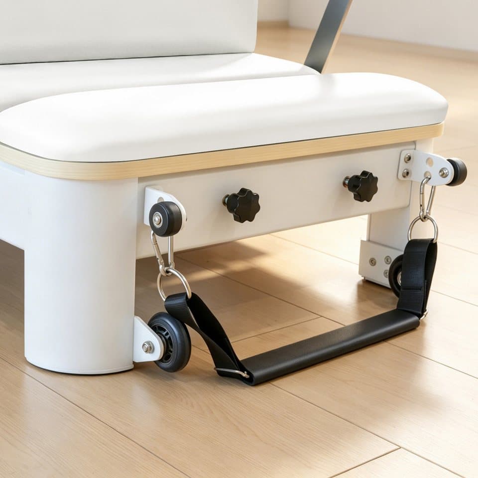 JASPORT Pilates-Reformer P78 aus Aluminiumlegierung, (Pilates Reformer, Sitzpolster, 6 Federn), Klappbares Design mit hochfester Aluminiumkonstruktion - Thumbnail 10