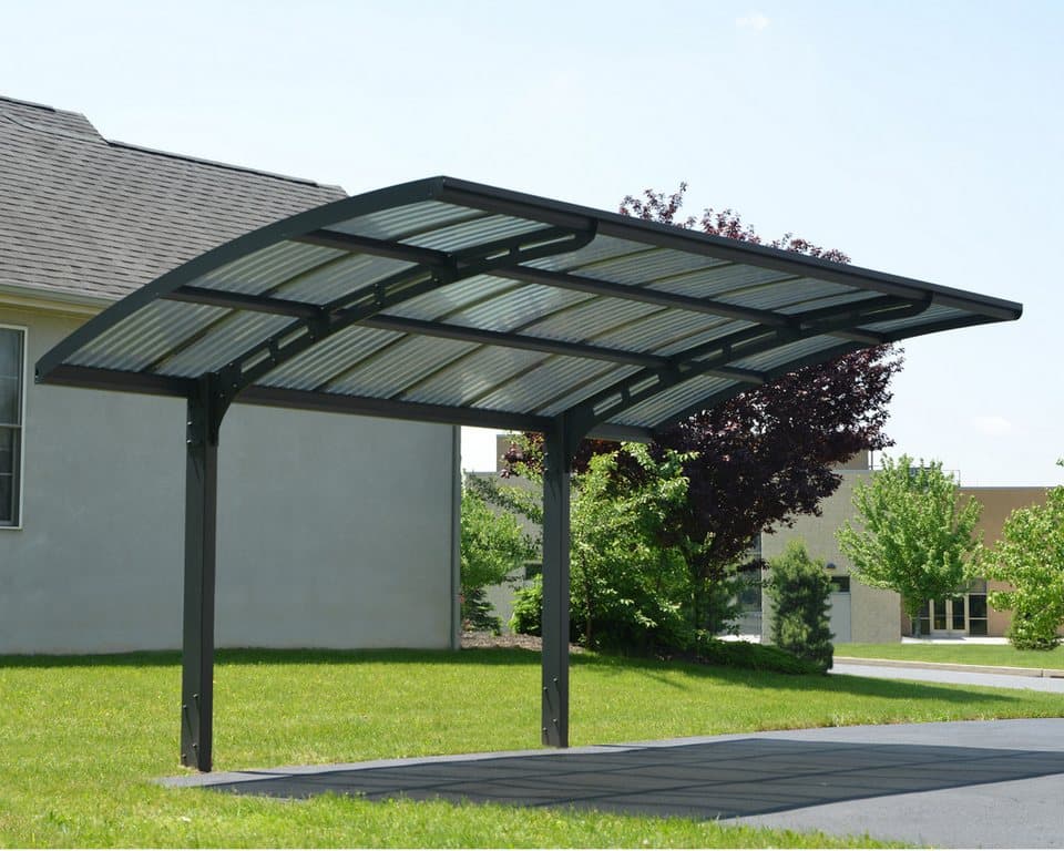Palram - Canopia Einzelcarport Arizona, BxT: 289x495 cm, 205 cm Einfahrtshöhe, 100% UV-geschützt - Thumbnail 2