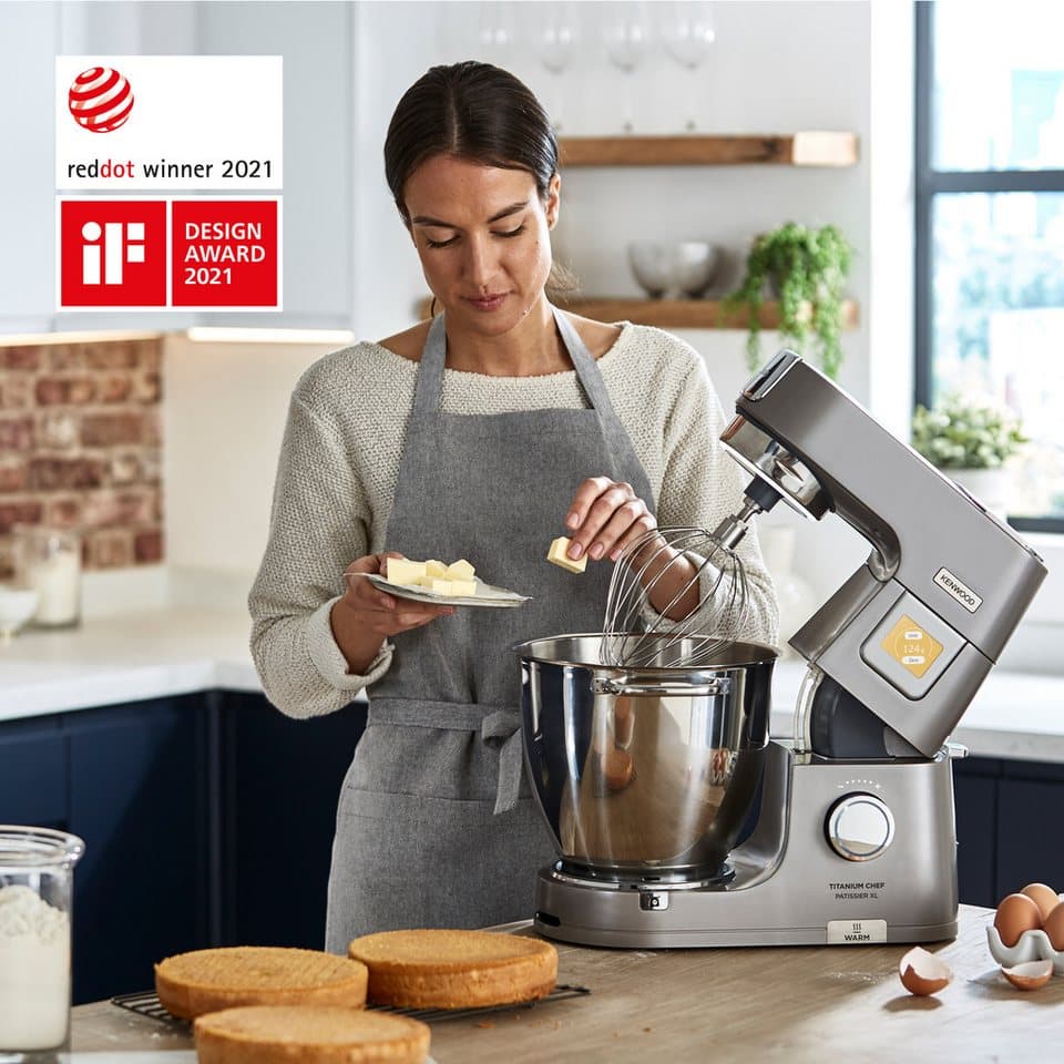 KENWOOD Küchenmaschine Titanium Chef Patissier XL KWL90.594SI, 1400 W, 7 l Schüssel, Wärmefunktion, zusätzliche 5 l Schüssel, inkl. umfangreiches Zubehör - Thumbnail 7