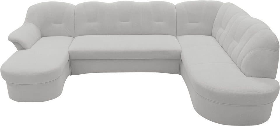 DOMO collection Wohnlandschaft FLORES 293x180x86 cm, hochwertig, komfortabel, U-Form, 3 Teile, wahlw. mit Bettfunktion, wahlw. mit Federkern, Unser Dauertiefpreis - Thumbnail 4