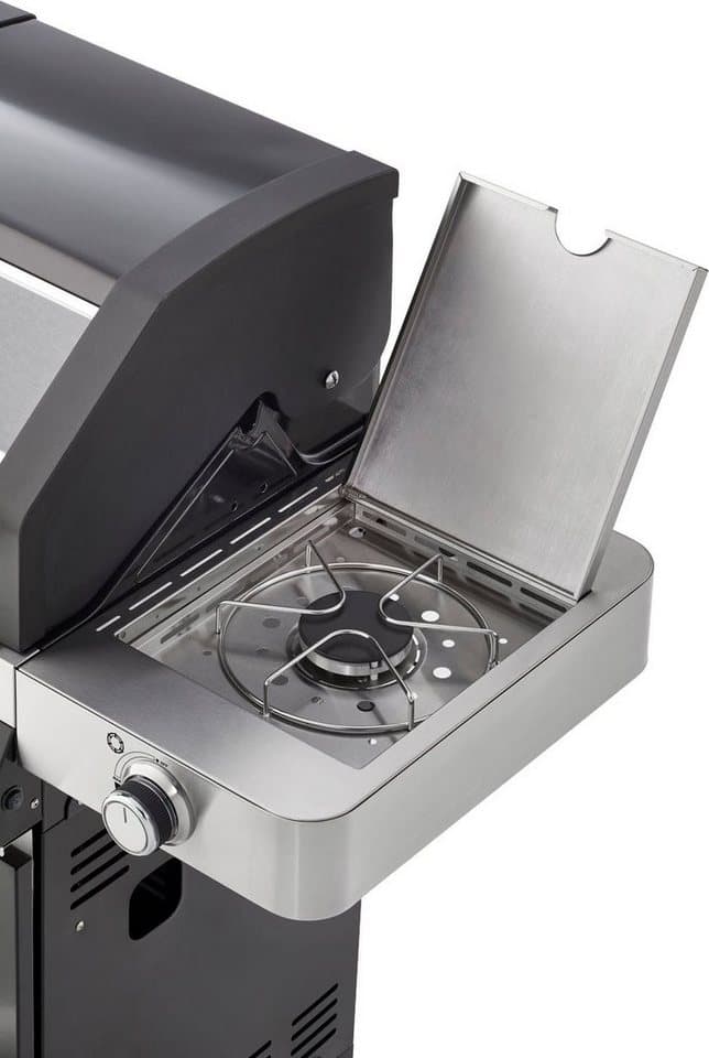 RÖSLE Gasgrill BBQ-Station VIDERO, 25524, G4-S Schwarz, 4 Brenner, extra Primezone und Seitenbrenner, VARIO+ - Thumbnail 4