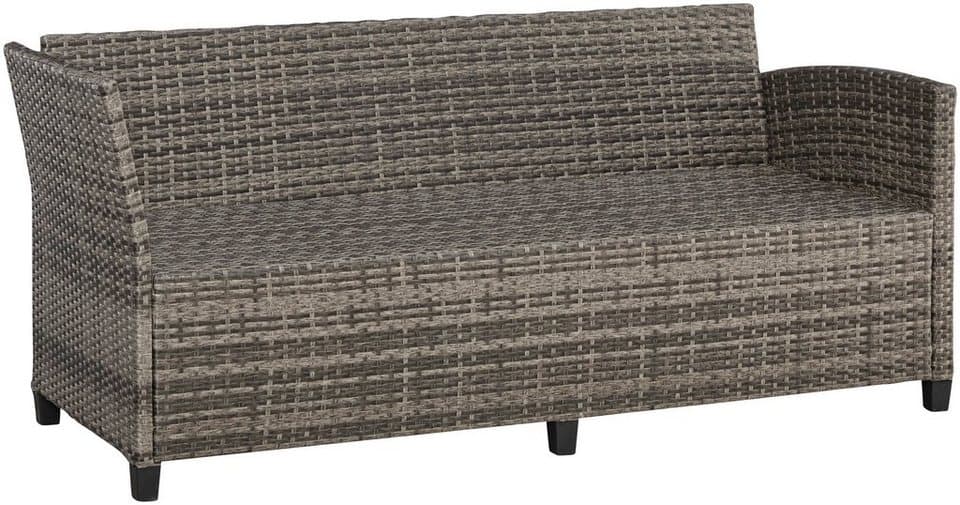 KONIFERA Gartenlounge-Set Rotterdam, (Set, 20-tlg., 3x 3er Sofa, 2x Hocker, 1x Tisch 120x82x67cm, inkl. Auflagen), Polyrattan, Stahl, Tischplatte aus Nonwood - Thumbnail 8