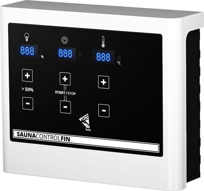 welltime Sauna Artja, BxTxH: 216 x 234 x 198 cm, 68 mm, (Set) Ofen 9 KW externe Strg easy - Thumbnail 6