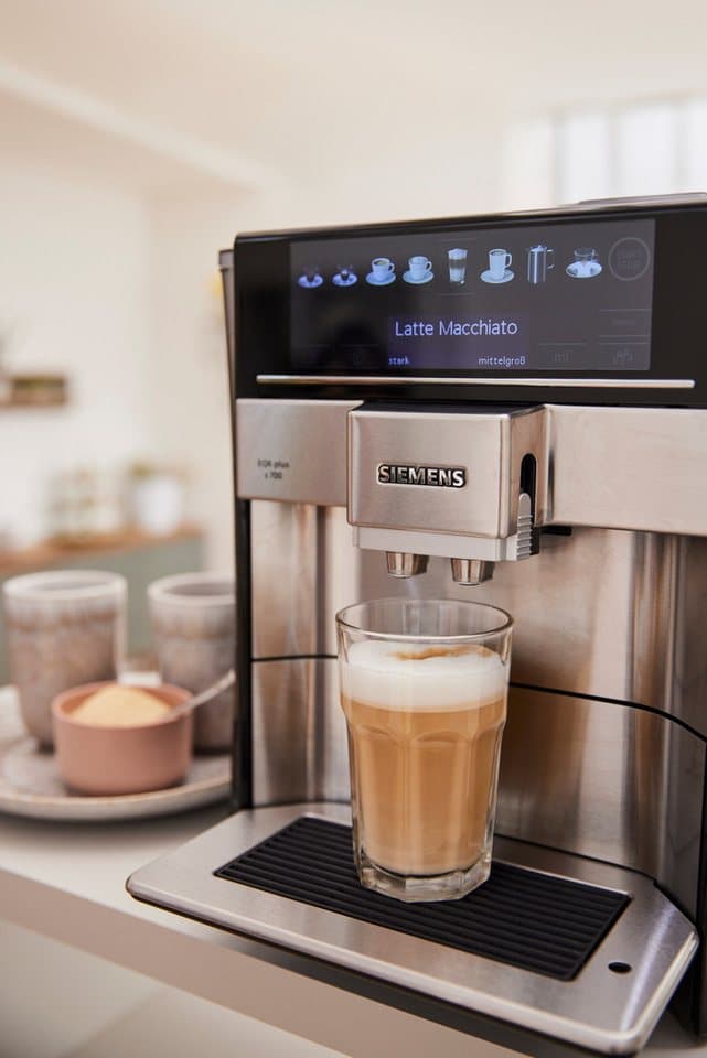 SIEMENS Kaffeevollautomat EQ6 plus s700 TE657503DE, Doppeltassenfunktion, Keramikmahlwerk, viele Kaffeespezialitäten, automatische Dampfreinigung, edelstahl - Thumbnail 10