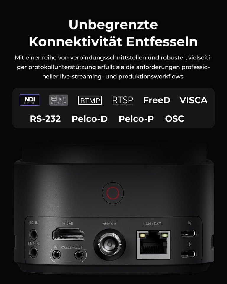 OBSBOT Tail 2 Camcorder (WLAN (Wi-Fi), Bluetooth, LAN (Ethernet), 5x opt. Zoom) - Thumbnail 32