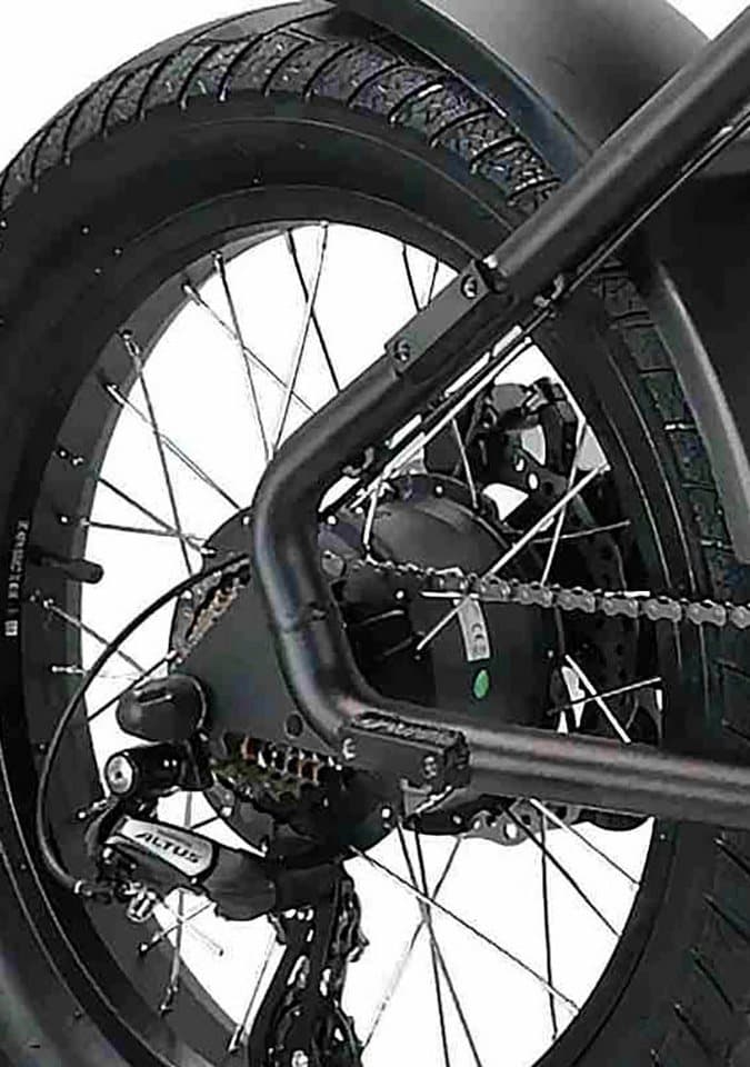 LLobe E-Bike Klapprad Moto E-Bike Moto 2.6, 8 Gang Shimano Tourney Schaltwerk, Kettenschaltung, Heckmotor, 280,11 Wh - Thumbnail 11
