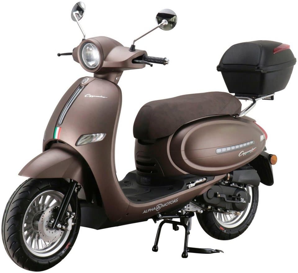 Alpha Motors Motorroller Cappucino, 50 ccm, 45 km/h, Euro 5, inkl. Topcase - Thumbnail 2