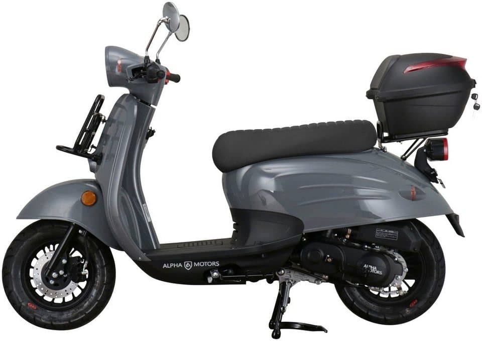 Alpha Motors Motorroller Adria, 50 ccm, 45 km/h, Euro 5, (Set, inkl. Topcase), mit Lenkerschloss - Thumbnail 4