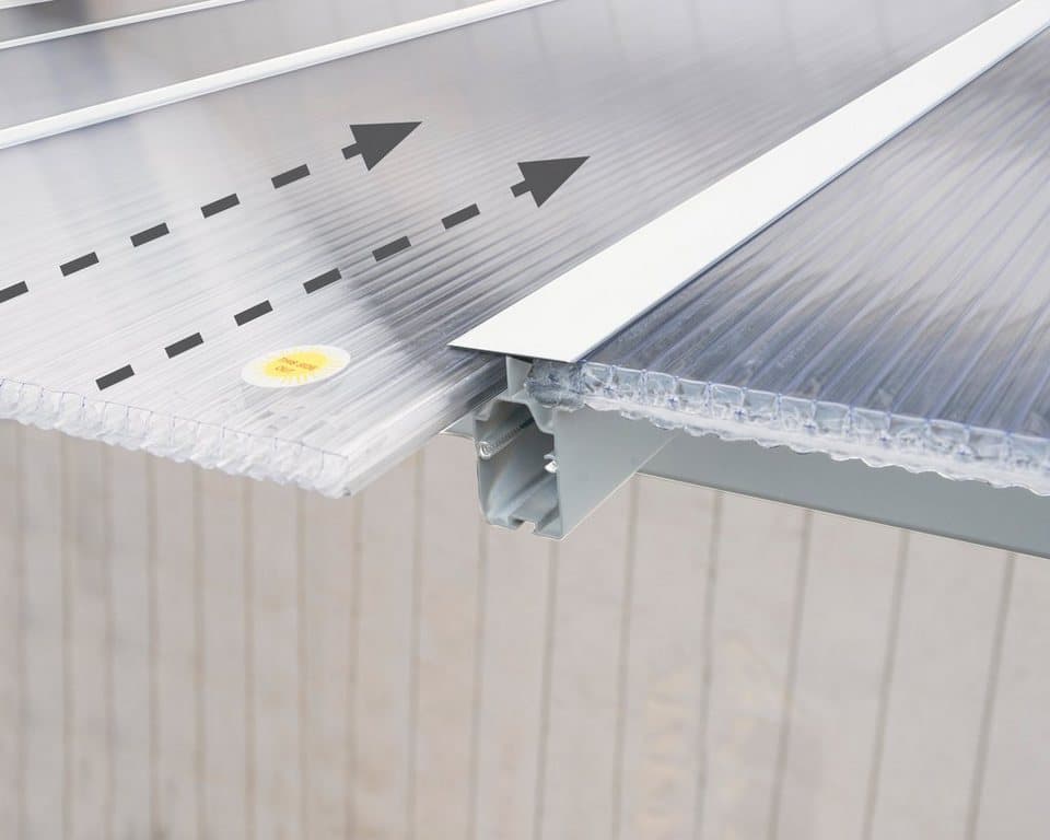 Palram - Canopia Terrassendach Olympia 3x5.4, BxT: 546x295 cm, Bedachung Doppelstegplatten, BxT: 546x295 cm - Thumbnail 4