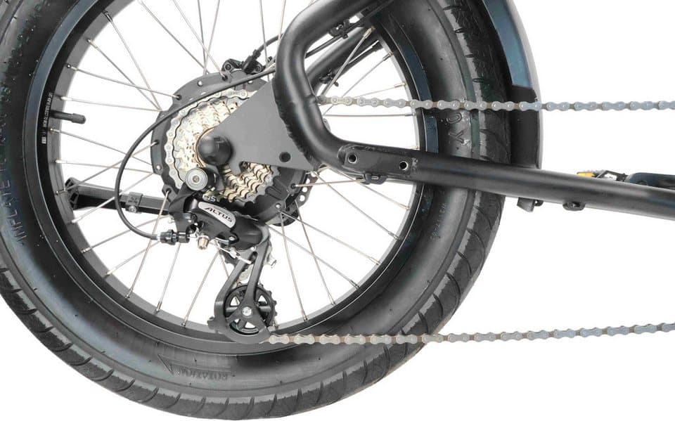 LLobe E-Bike Klapprad Moto E-Bike Moto 2.6, 8 Gang Shimano Tourney Schaltwerk, Kettenschaltung, Heckmotor, 280,11 Wh - Thumbnail 10