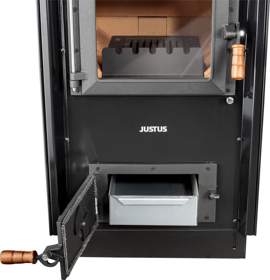 JUSTUS Festbrennstoffherd Rustico-50 2.0, 7 kW, Zeitbrand - Thumbnail 3