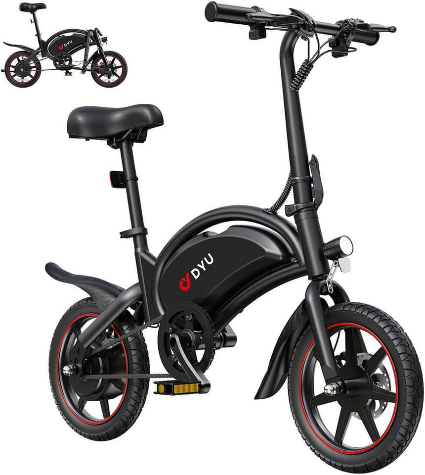 DYU E-Bike Cityrad DYU D3S, Mittelmotor, 360 Wh, (Packung) - Thumbnail 2