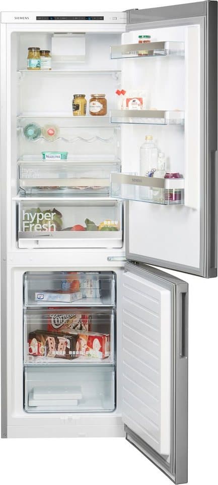 SIEMENS Kühl-/Gefrierkombination iQ500 KG36EALCA, 186 cm hoch, 60 cm breit, lowFrost, hyperFresh Schubladen, bigBox, LED-Licht, Flaschenregal - Thumbnail 7