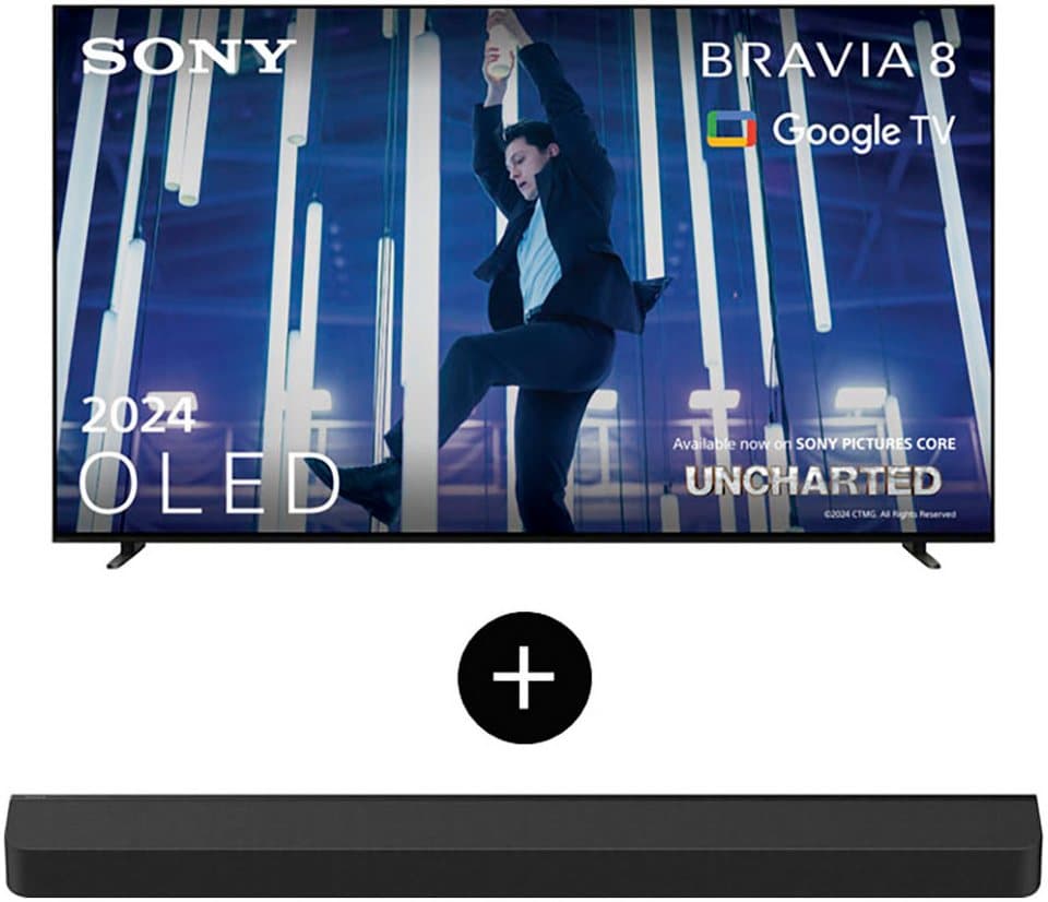Sony K-55XR80 OLED-Fernseher (139 cm/55 Zoll, 4K Ultra HD, Smart-TV, Google TV, IMAX Enhanced, Dolby Vision Atmos, Apple AirPlay, 120Hz + Bar 8) - Bild 1