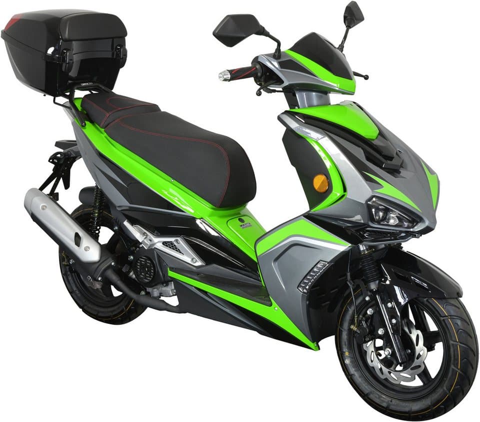 GT UNION Motorroller Striker 25, 49,5 ccm, 25 km/h, Euro 5+, (Set, mit Topcase), Luftgekühlter Motor - Bild 1