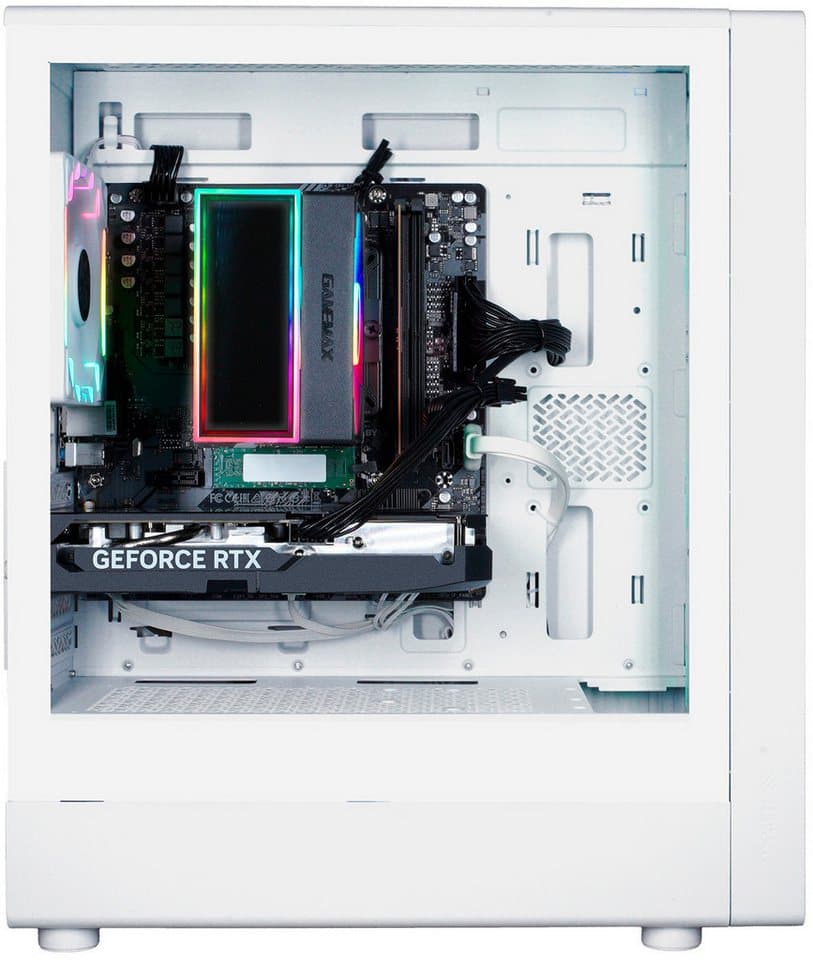 GAMEMAX GigaDeal AERIS MW 2807 AMD Ryzen 7 5700X 32GB 1TB SSD RTX 5070 Gaming-PC-Komplettsystem (32", AMD Ryzen 7 5700X, RTX 5070, 32 GB RAM, 1000 GB SSD, Windows 11 + Gigabyte GS32QCA LED-Monitor Curved, 80 cm 32) - Thumbnail 4