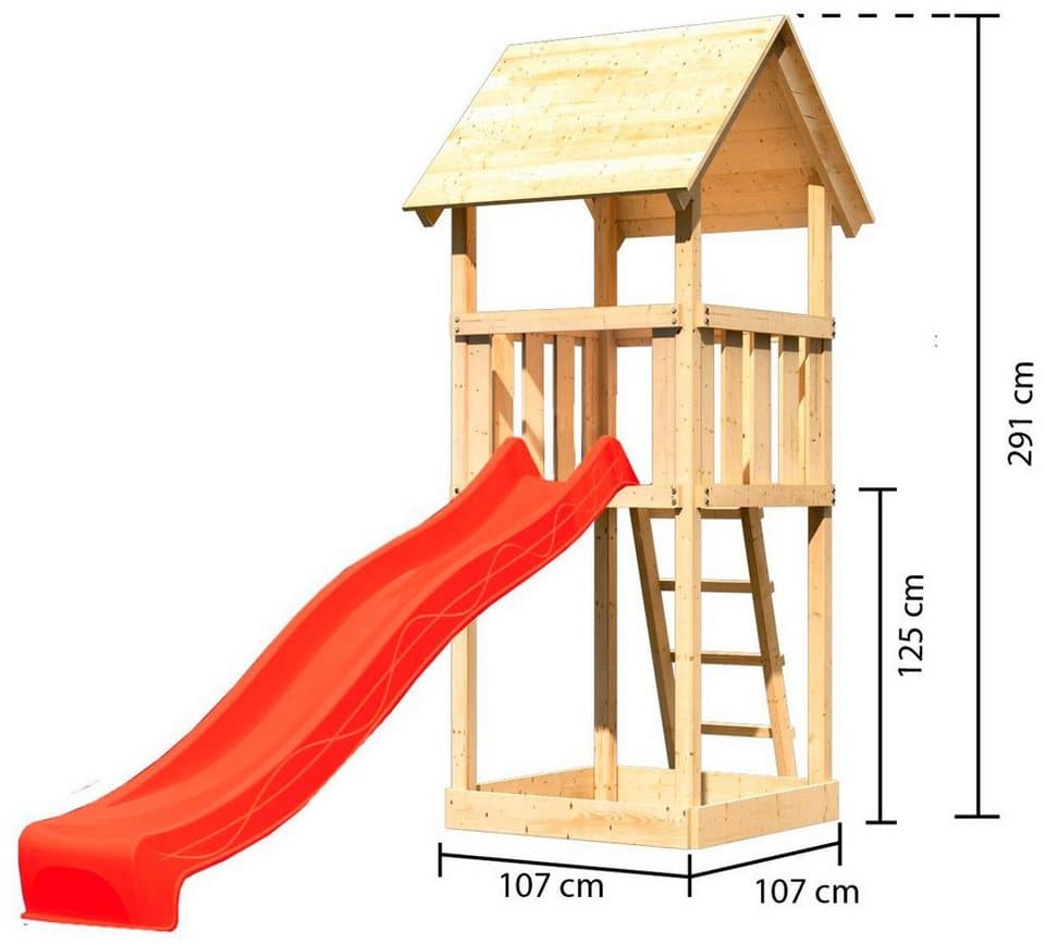KONIFERA Spielturm Rosie, BxTxH: 107x107x291 cm - Thumbnail 6