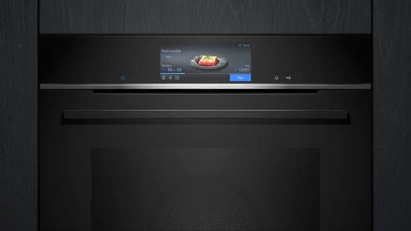 SIEMENS Pyrolyse Backofen iQ700 HB778G3B1, mit Teleskopauszug nachrüstbar, Pyrolyse-Selbstreinigung, cookControl Pro Funktion für automatische Gerichtzubereitungen - Thumbnail 2
