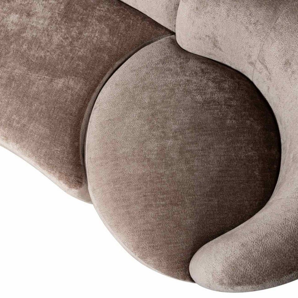 WOOOD Sofa Combi-Popular: Bank+Sessel, Taupe, Die Sessel sind drehbar - Thumbnail 6
