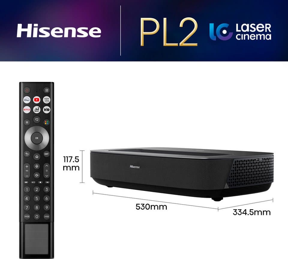 Hisense PL2 Laser-TV (2700 lm, 3000:1, 3840 x 2160 px) - Thumbnail 24