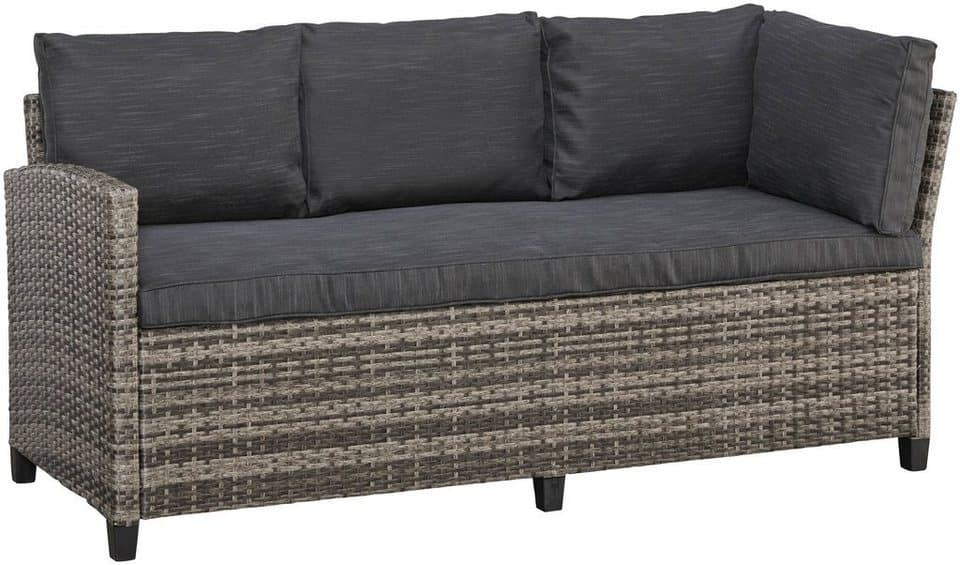 KONIFERA Gartenlounge-Set Rotterdam, (Set, 20-tlg., 3x 3er Sofa, 2x Hocker, 1x Tisch 120x82x67cm, inkl. Auflagen), Polyrattan, Stahl, Tischplatte aus Nonwood - Thumbnail 4