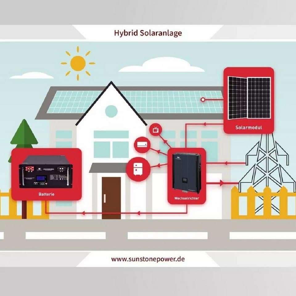 Sunstone Power Wechselrichter 15 KW 3-phasige Hybrid-Wechselrichter für Inselbetrieb&Netzeinspeisung, (Sunstone Power Hybrid Wechselrichter 1 Stk), Reine Sinuswelle, mit App, Inselbetrieb und Einspeisung ins Netz - Thumbnail 7