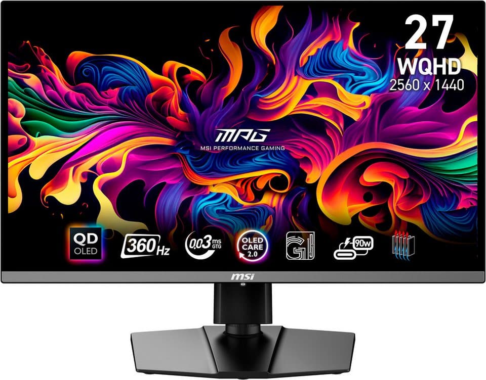 MSI MPG 271QRX QD-OLED OLED-Monitor (67 cm/27 ", 2560 x 1440 px, WQHD, 0,03 ms Reaktionszeit, 360 Hz, QD-OLED) - Thumbnail 2