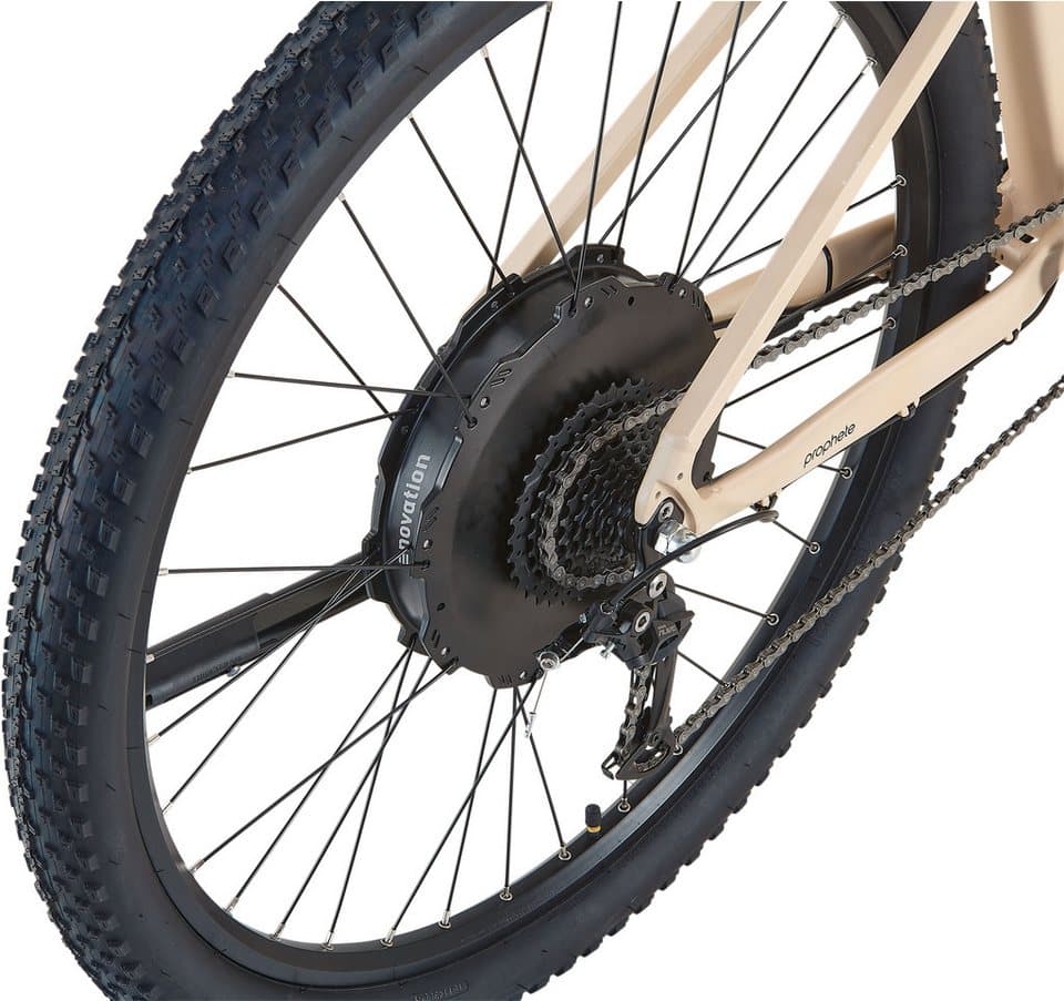 Prophete E-Bike Mountainbike Dice 2.0, 9 Gang Shimano Alivio Schaltwerk, Kettenschaltung, Heckmotor, 480 Wh, Pedelec, Elektrofahrrad für Damen und Herren, MTB - Thumbnail 5