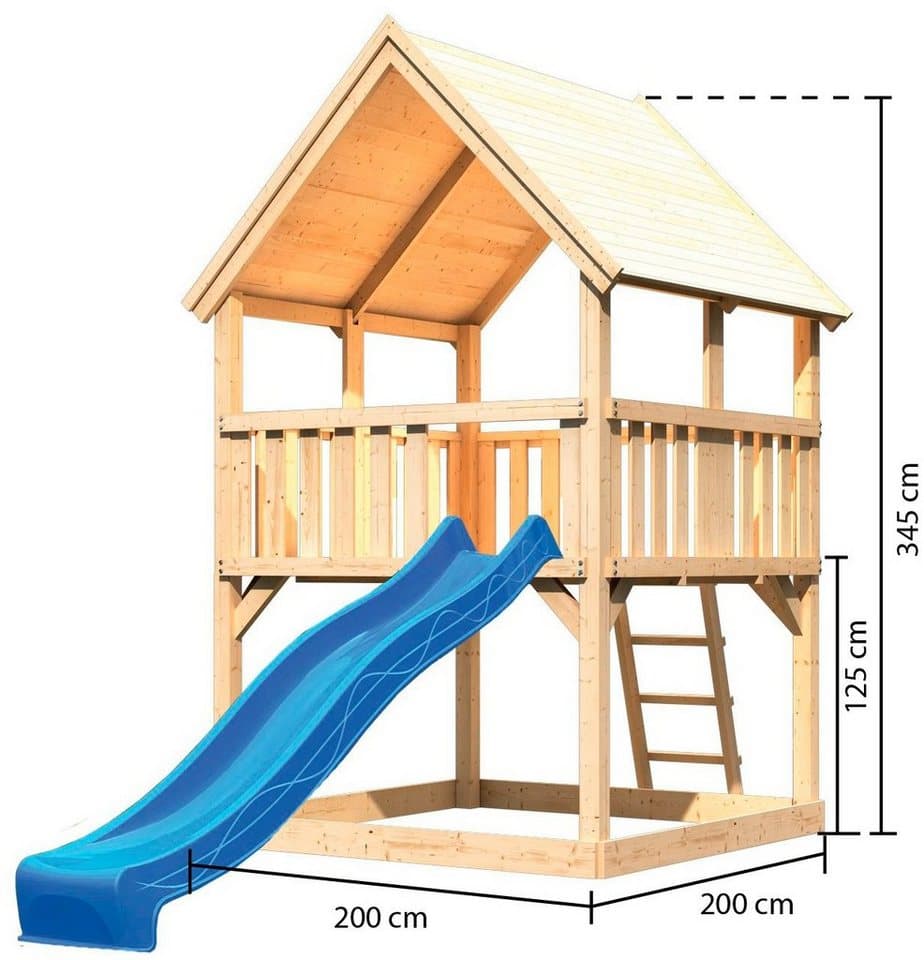 KONIFERA Spielturm Lenie 2, BxTxH: 200x200x345 cm - Thumbnail 4