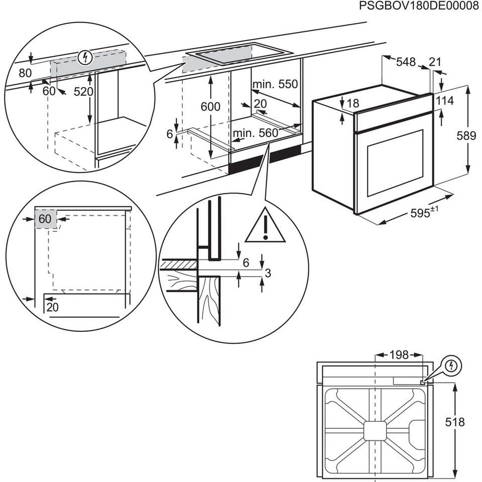 AEG Backofen-Set HH24BSIB, Aqua Clean, Heißluft: Gleichmäßiges Garen auf 3 Ebenen: ideal für Mehrblech‑Backen - Thumbnail 34