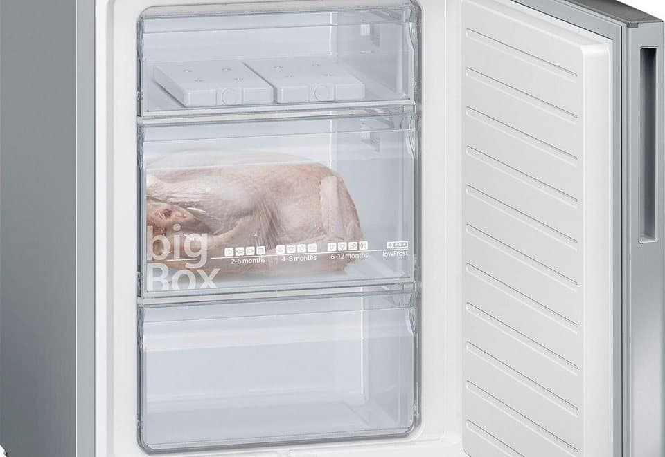 SIEMENS Kühl-/Gefrierkombination iQ500 KG36EALCA, 186 cm hoch, 60 cm breit, lowFrost, hyperFresh Schubladen, bigBox, LED-Licht, Flaschenregal - Thumbnail 17