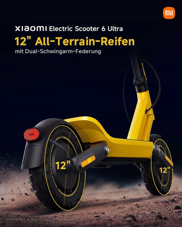 Xiaomi E-Scooter Electric Scooter 6 Ultra DE, 20 km/h - Thumbnail 7
