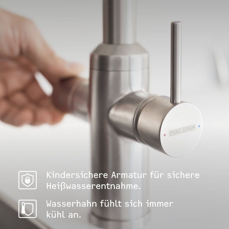 STIEBEL ELTRON Kochendwassergerät HOT 2.6 N Premium + 3in1 c (chrom), max. 95 °C, Set mit Heißwassergerät und speziellem Wasserhahn für die Küche - Thumbnail 3