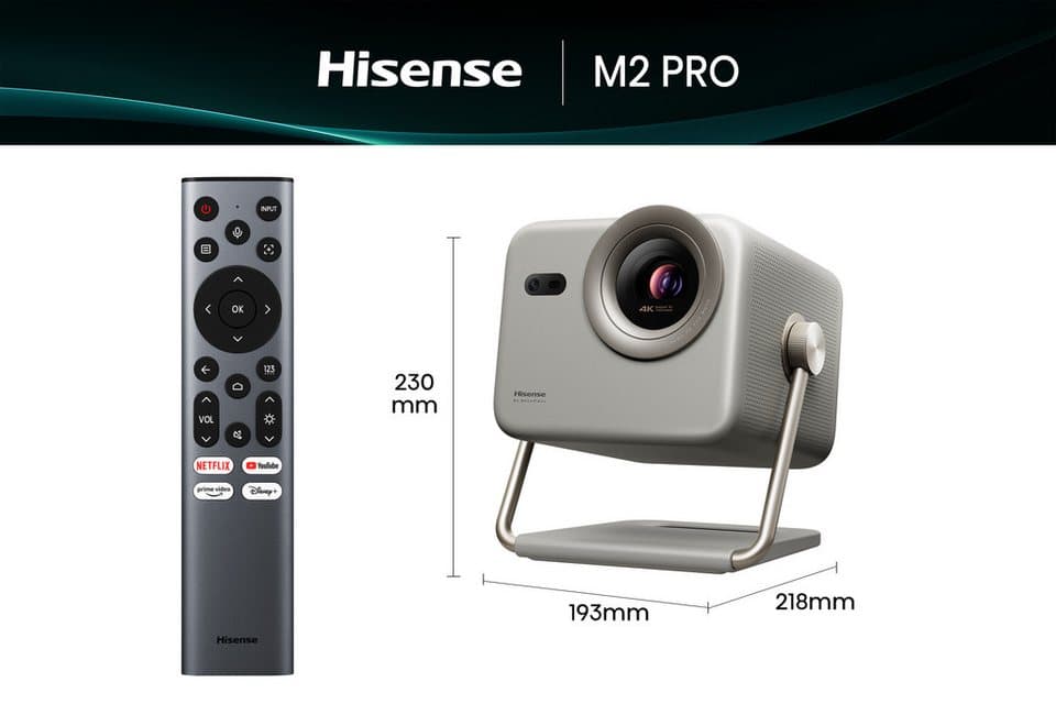 Hisense M2 PRO DLP-Beamer (1300 lm, 1000:1, 3840 x 2160 px, Hisense M2 PRO 4K UHD Laser Mini Projektor) - Thumbnail 17