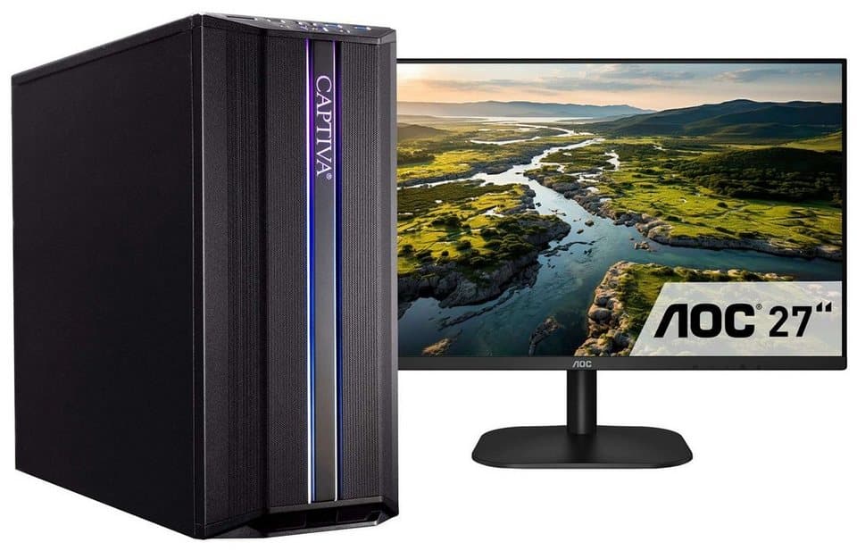 CAPTIVA Power Starter I72-070 TFT Bundle PC-Komplettsystem (27", Intel® Core i7 Core i7 12700, UHD Graphics, 16 GB RAM, 1000 GB SSD) - Bild 1