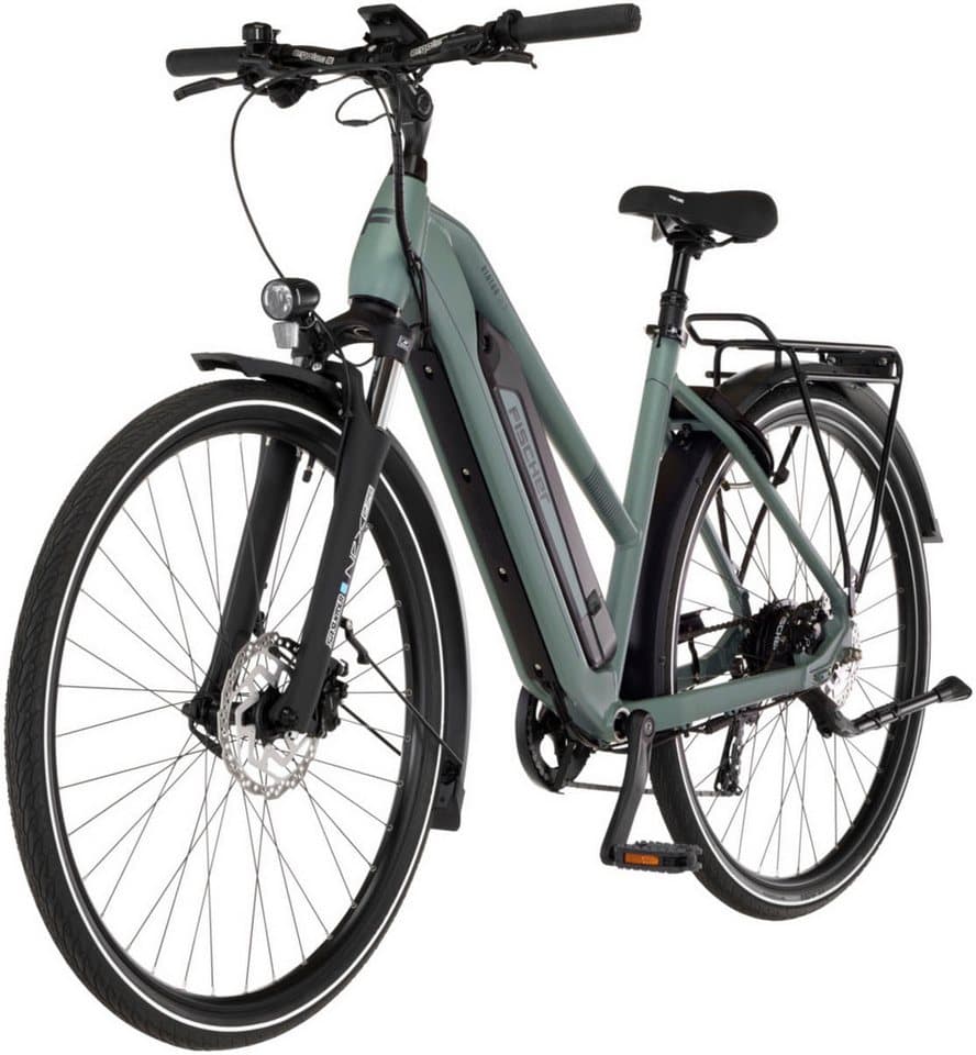 FISCHER Fahrrad E-Bike Trekkingrad VIATOR 2.1 459 ACTIVE, 8 Gang Shimano ACERA Schaltwerk, Heckmotor, 459 Wh, (mit Akku-Ladegerät, mit Werkzeug), Pedelec, Elektrofahrrad für Damen und Herren - Thumbnail 4