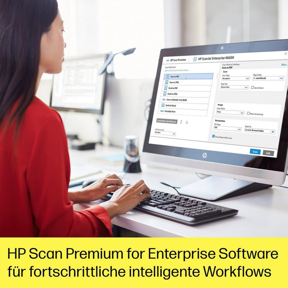 HP ScanJet Enterprise Flow N6600 fnw1 Scanner, (WLAN (Wi-Fi), LAN (Ethernet), Wi-Fi Direct) - Thumbnail 15