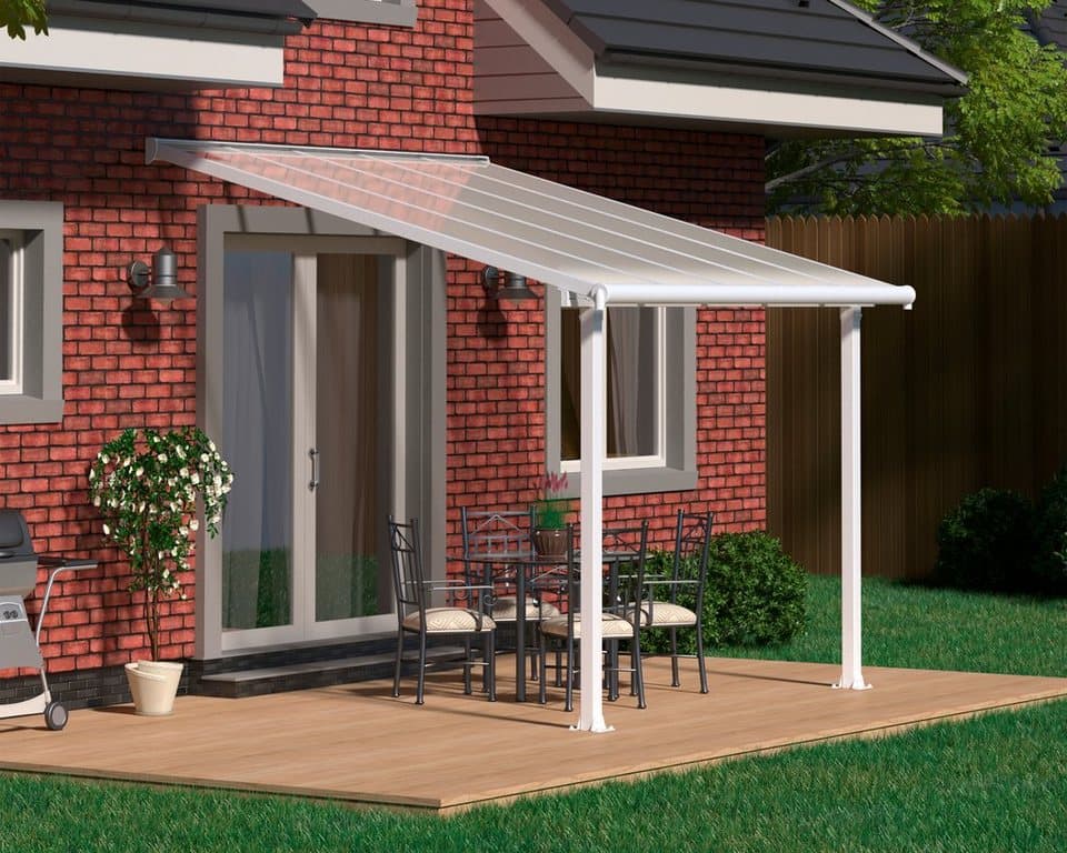 Palram - Canopia Terrassendach Olympia 3x3, BxT: 307x295 cm, Bedachung Doppelstegplatten, BxT: 307x295 cm - Bild 1